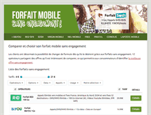 Tablet Screenshot of forfait-mobile-sans-engagement.com